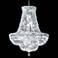 James R. Moder Empire 22" Wide Silver and Crystal Chandelier