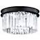 James R. Moder Europa 12" Wide Satin Black Ceiling Light
