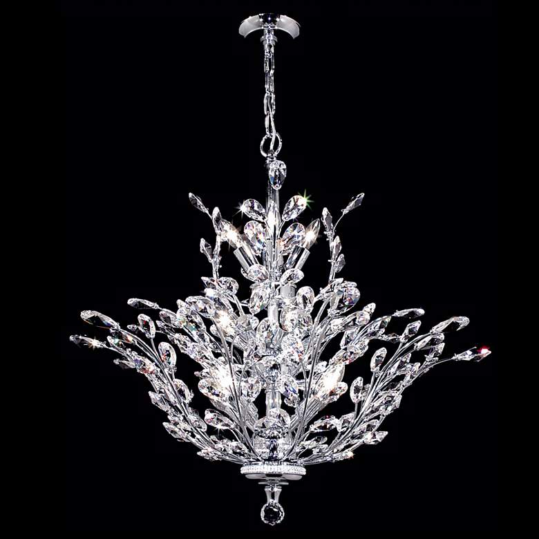 Image 1 James R. Moder Florale 27" Wide Traditional Silver Crystal Chandelier