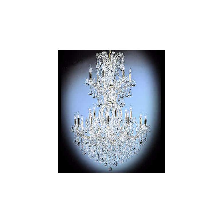 Image 1 James R. Moder Maxfield Gold Crystal Chandelier