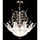 James R. Moder Murano and Crystal Pendant Chandelier