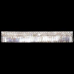 James R. Moder Prestige 32" Wide Modern Crystal Bathroom Wall Light