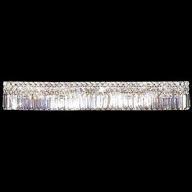 James R. Moder Prestige 32" Wide Modern Crystal Bathroom Wall Light