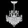 James R. Moder Victoria 14"W Silver and Crystal Chandelier