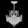 James R. Moder Victoria 14"W Silver and Crystal Chandelier