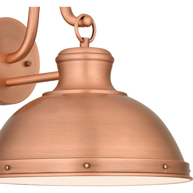 Image 5 Jameson 11 3/4" High Aged Copper Outdoor Wall Light more views