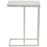 6_Jamestown C-Shaped Side End Table Scandinavian White and White Metal more views