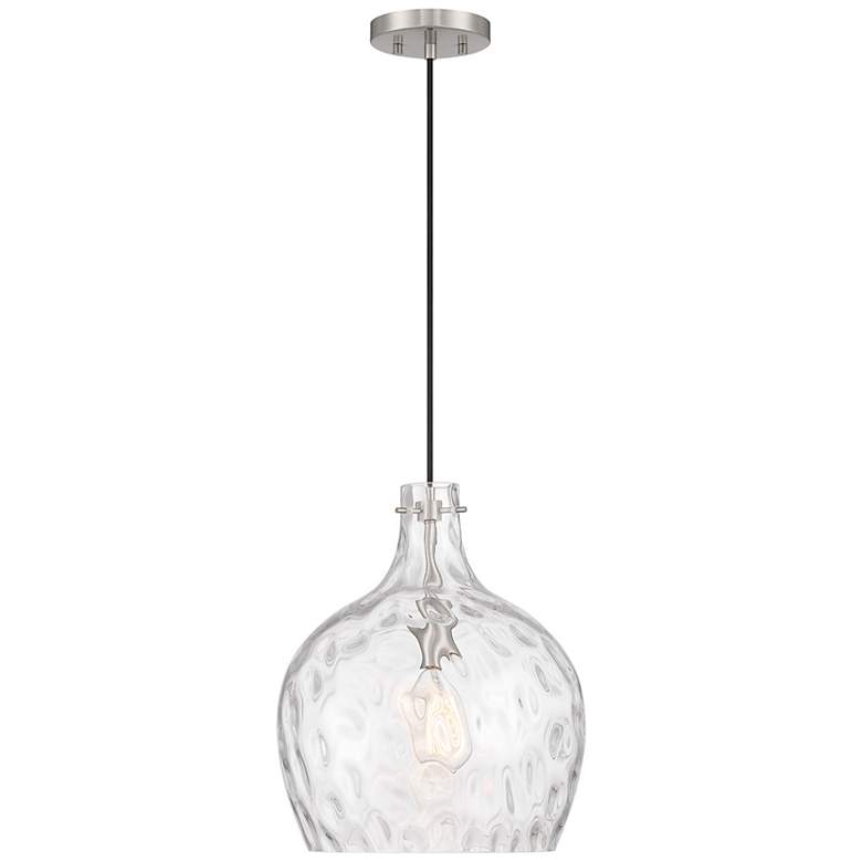 Image 1 Jamie 12 3/4" Wide Brushed Nickel Pendant Light