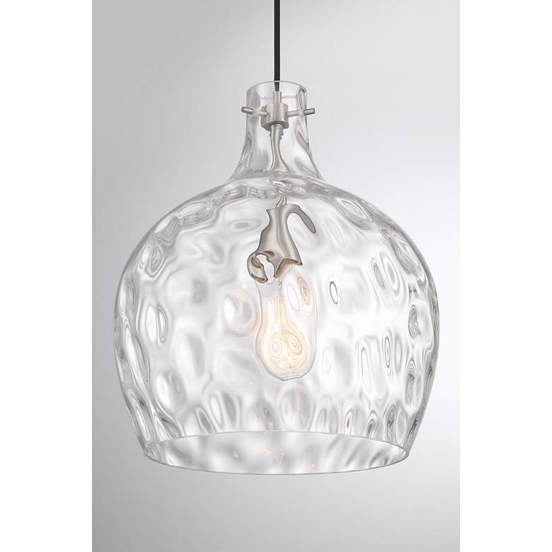Image 6 Jamie 12 3/4" Wide Brushed Nickel Pendant Light more views