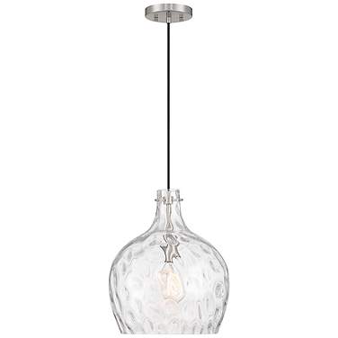 Jamie 12 3/4" Wide Brushed Nickel Pendant Light