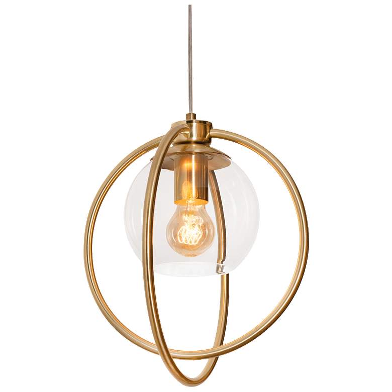 Image 1 Jamie 12" Pendant - Satin Brass