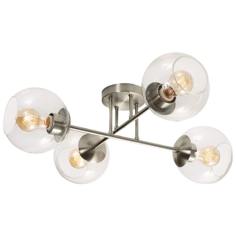Image 1 Jamie 24" Semi Flush - Satin Nickel