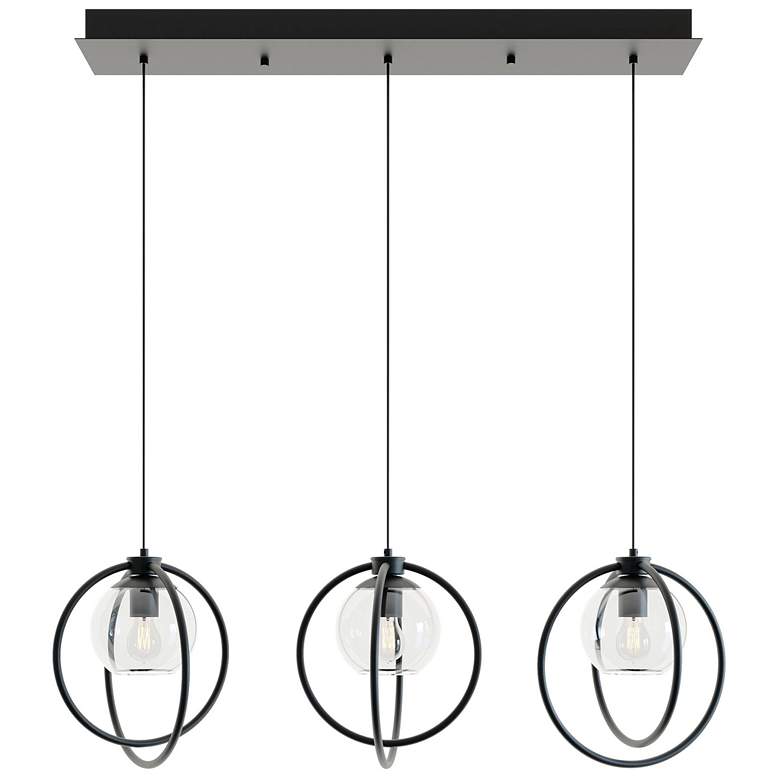 Image 1 Jamie 36 inch 3 Light Linear Black Mini Pendant