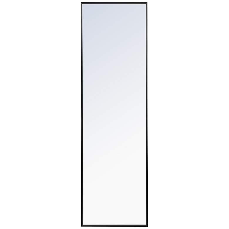 Image 2 Jamie Black Metal 18" x 60" Vanity Wall Mirror