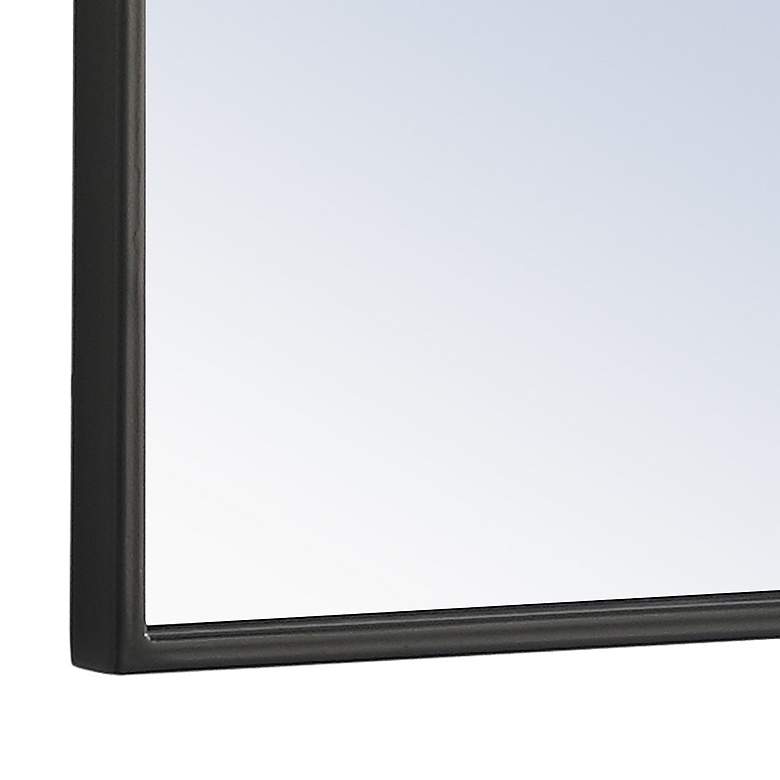Image 4 Jamie Black Metal 18" x 60" Vanity Wall Mirror more views