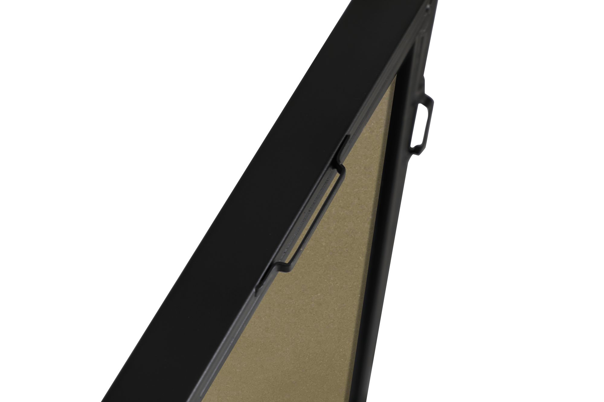 Jamie Black Metal 18" x 60" Vanity Wall Mirror