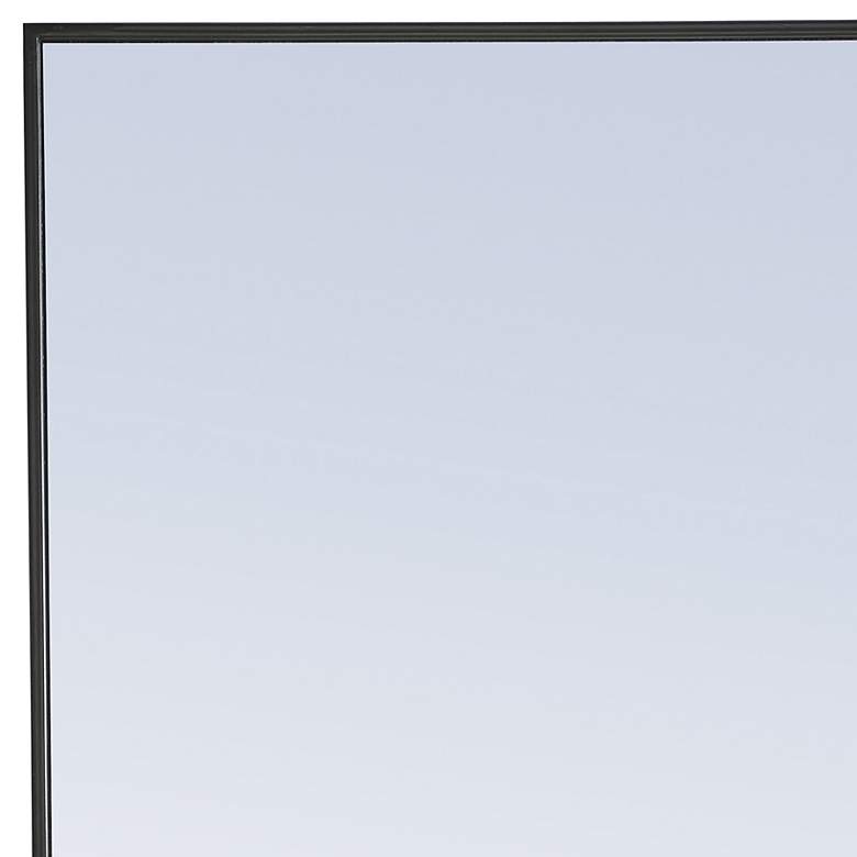Image 4 Jamie Black Metal 28" x 42" Vanity Wall Mirror more views
