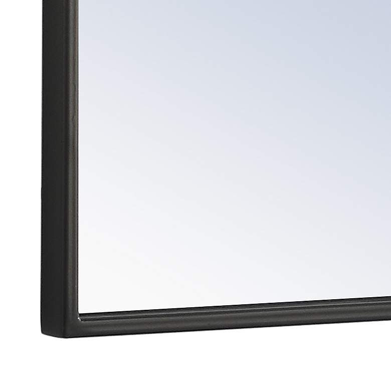 Image 5 Jamie Black Metal 28" x 42" Vanity Wall Mirror more views