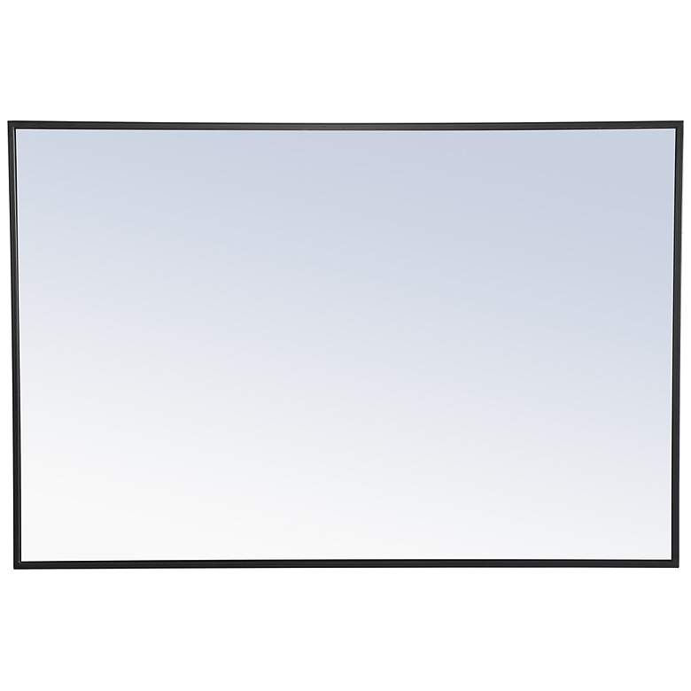 Image 7 Jamie Black Metal 28" x 42" Vanity Wall Mirror more views