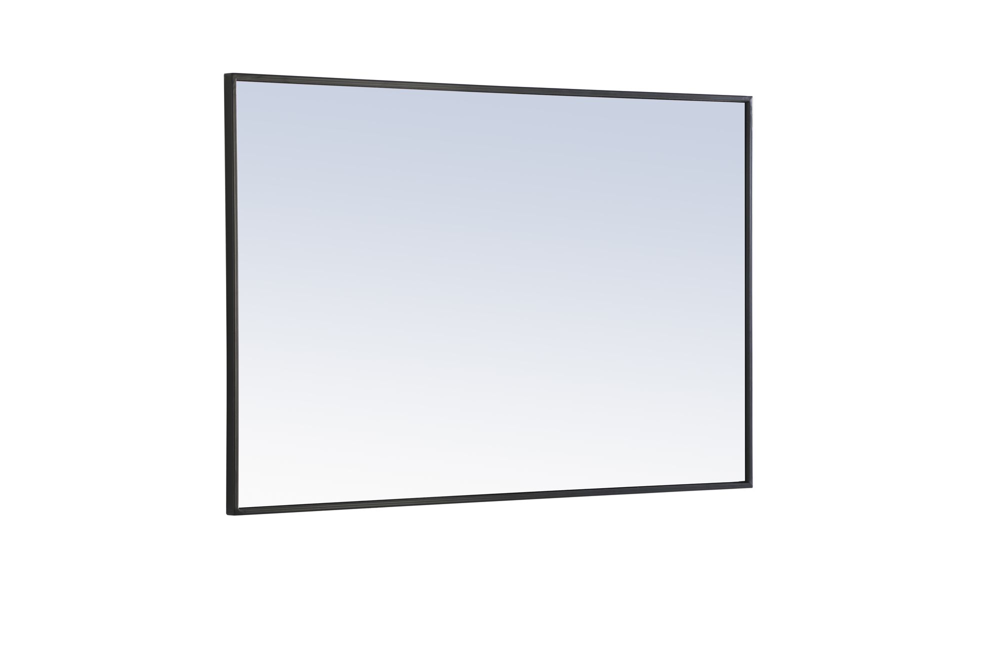 Jamie Black Metal 28" x 42" Vanity Wall Mirror in scene