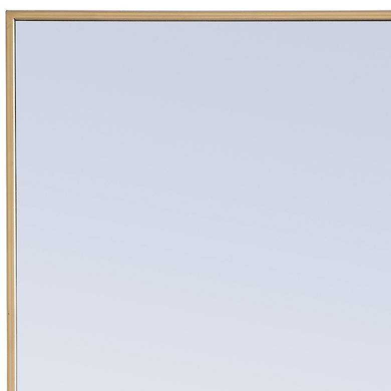 Image 4 Jamie Brass 24" x 40" Rectangular Vanity Wall Mirror more views