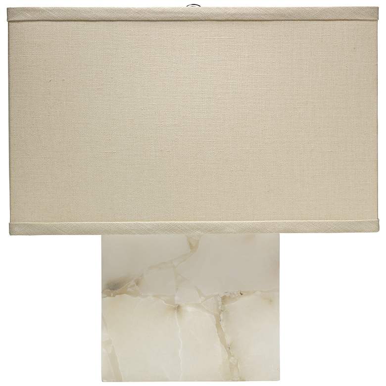 Image 1 Jamie Young 15 1/2"H Small Borealis Alabaster Accent Lamp
