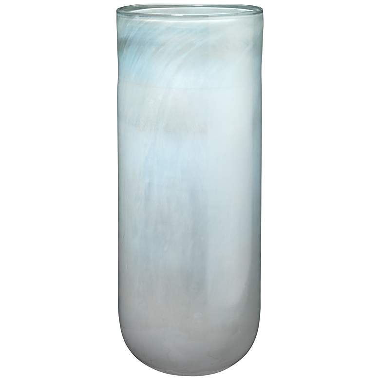 Image 1 Jamie Young 20" High Vapor Metallic Opal Glass Vase