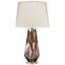 Jamie Young 31 1/4" Watercolor Plum Mouth-Blown Glass Table Lamp