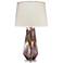 Jamie Young 31 1/4" Watercolor Plum Mouth-Blown Glass Table Lamp