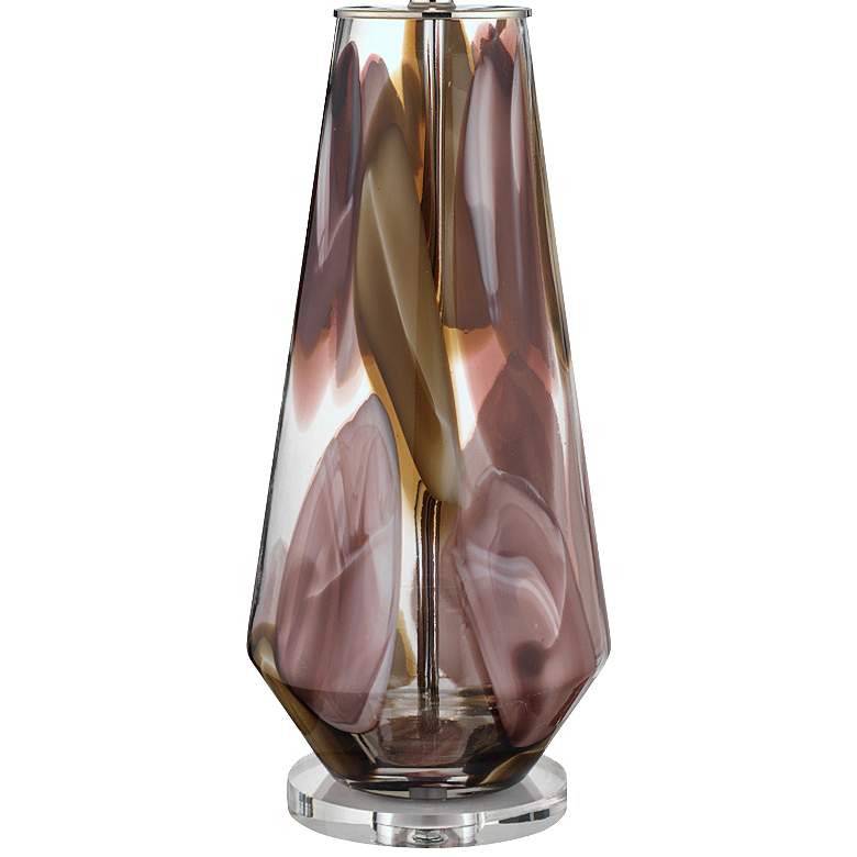 Image 4 Jamie Young 31 1/4" Watercolor Plum Mouth-Blown Glass Table Lamp more views