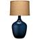 Jamie Young 33 1/2" High Navy Blue Glass Plum Jar Table Lamp