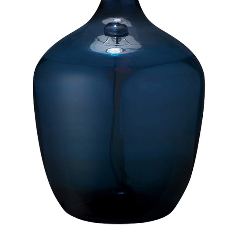 Image 5 Jamie Young 33 1/2" High Navy Blue Glass Plum Jar Table Lamp more views