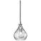 Jamie Young 7"W Clear Glass Small Curved Pendant Light