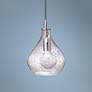 Jamie Young 7"W Clear Glass Small Curved Pendant Light