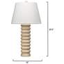 3_Jamie Young Abacus Mango Wood Table Lamp with Linen Shade more views