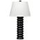 Jamie Young Abacus Mango Wood Table Lamp with Linen Shade