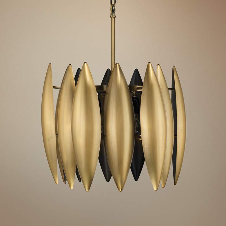 Image 1 Jamie Young Ace 16 inch Wide Brass Large Pendant Light