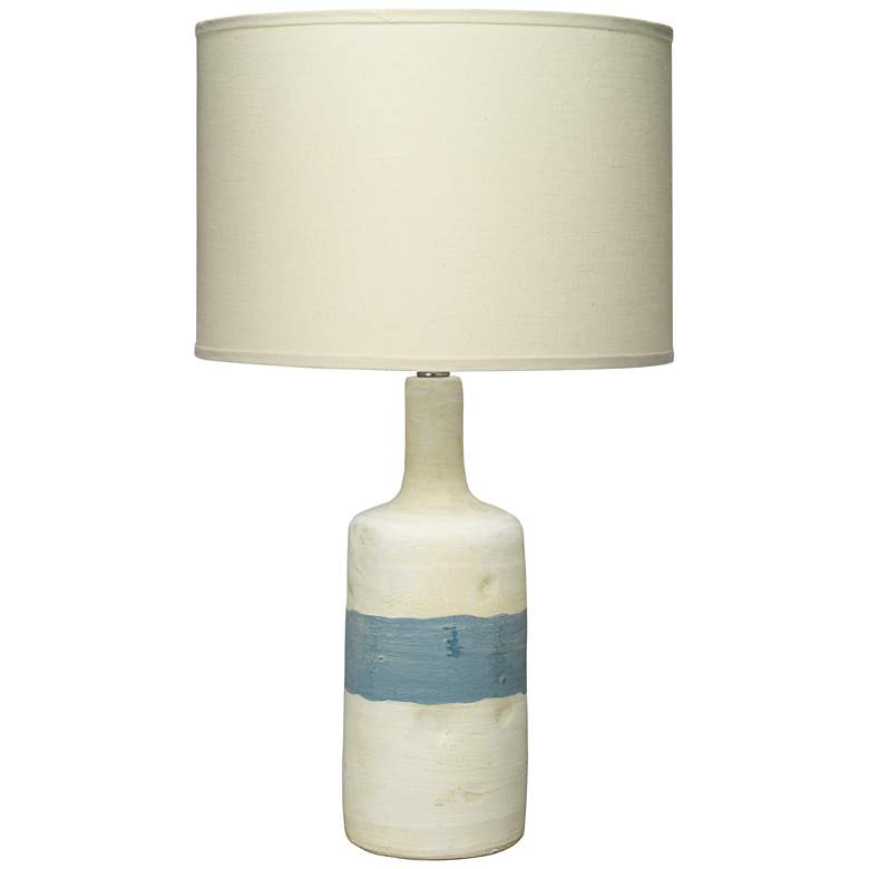 Image 1 Jamie Young Adobe Blue and White Ceramic Table Lamp