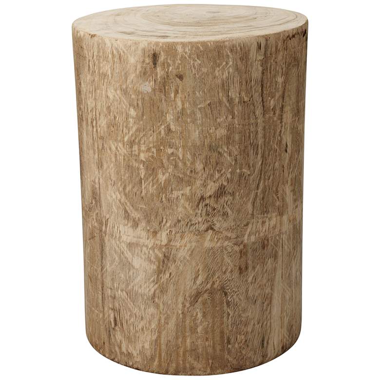 Image 1 Jamie Young Agave 12" Wide Natural Wood Side Table