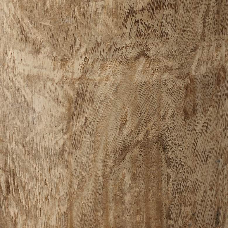 Image 2 Jamie Young Agave 12" Wide Natural Wood Side Table more views