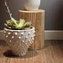 3_Jamie Young Agave 12" Wide Natural Wood Side Table more views