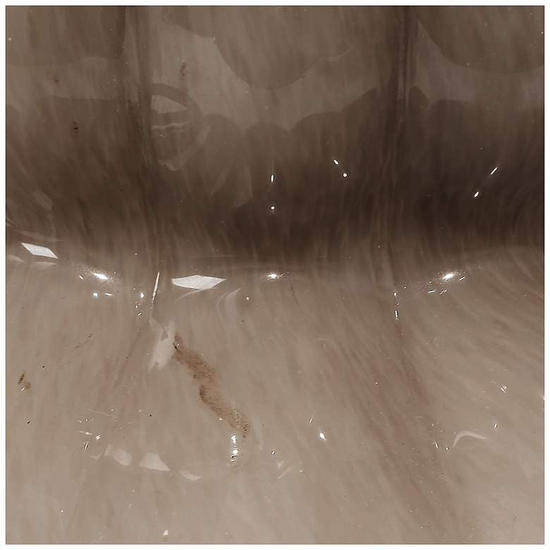 Image 4 Jamie Young Agnes Blown Glass Table Lamp with Linen Scalloped Shade, Taupe more views