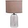 Jamie Young Amdo Clear Glass Table Lamp