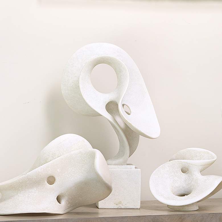 Image 7 Jamie Young Amorphous 14 1/2" High Off-White Table Object more views