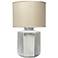 Jamie Young Anderson Silver Frosted Glass Table Lamp