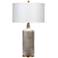 Jamie Young Annex Textured Gray Cement Table Lamp