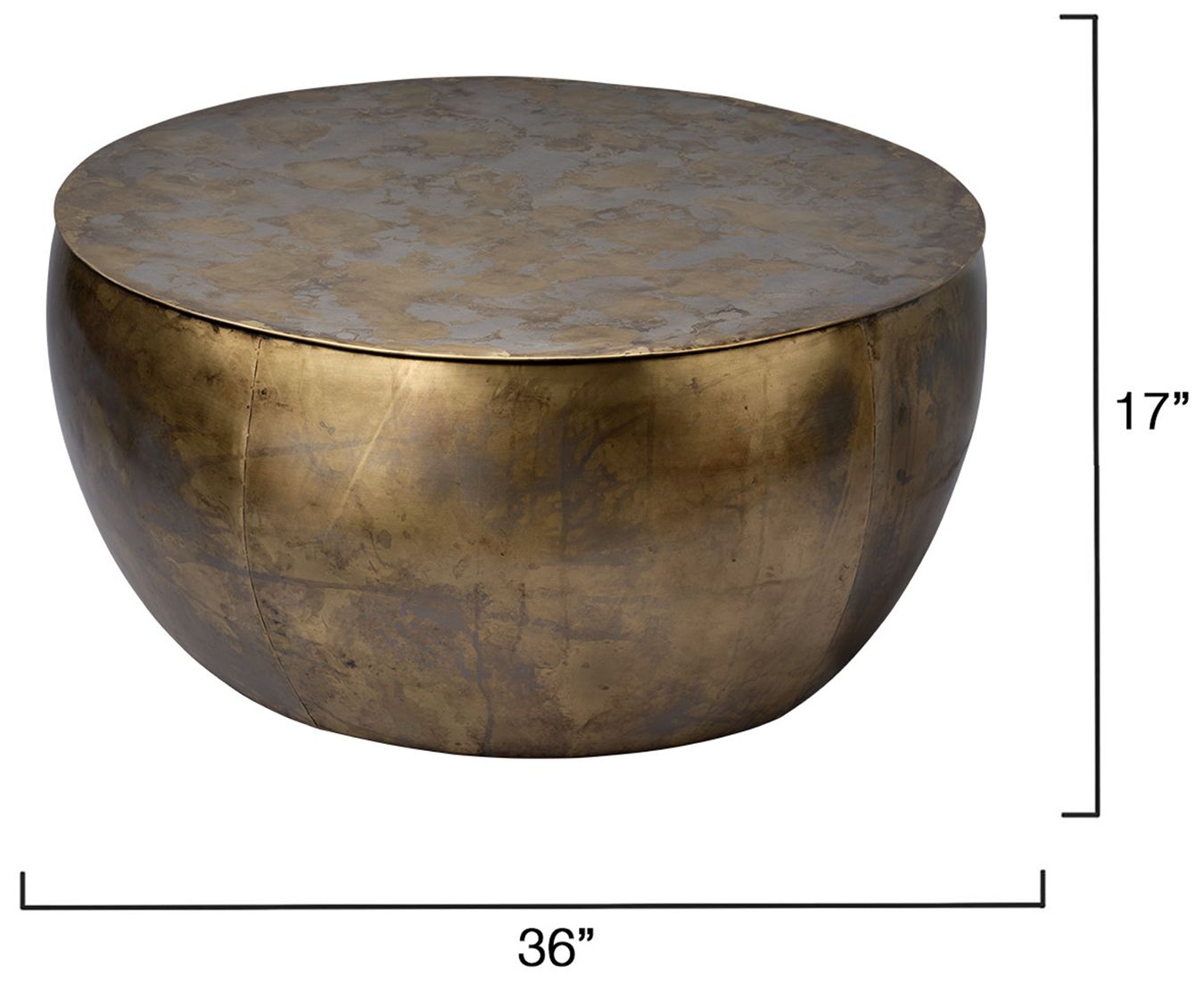 Image 6 Jamie Young Aphrodite Iron Coffee Table 17" in Gold more views