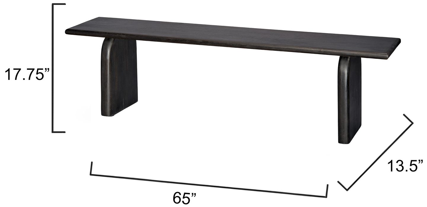 Image 4 Jamie Young Arc Mango Wood Bench more views