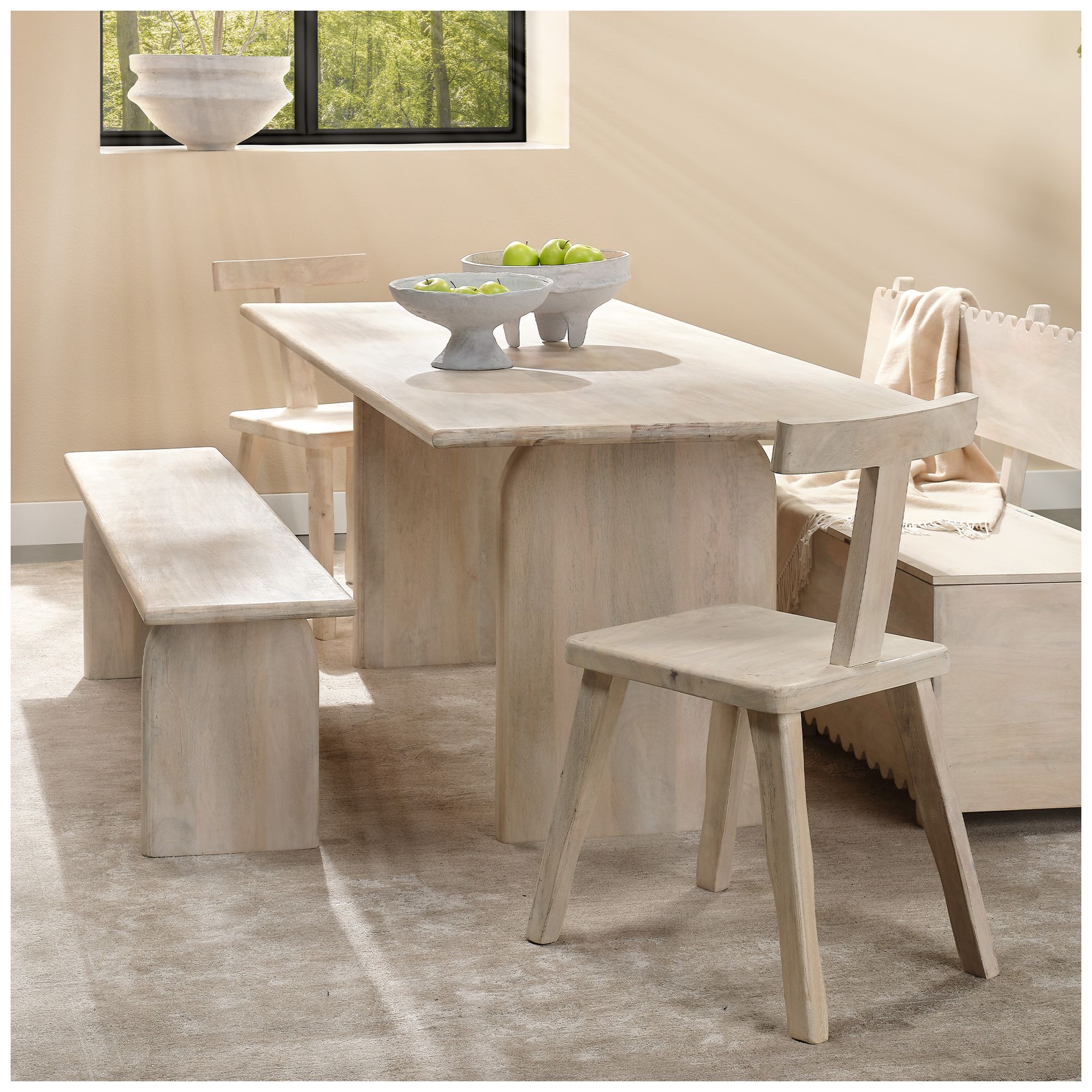 Image 2 Jamie Young Arc Mango Wood Bench more views