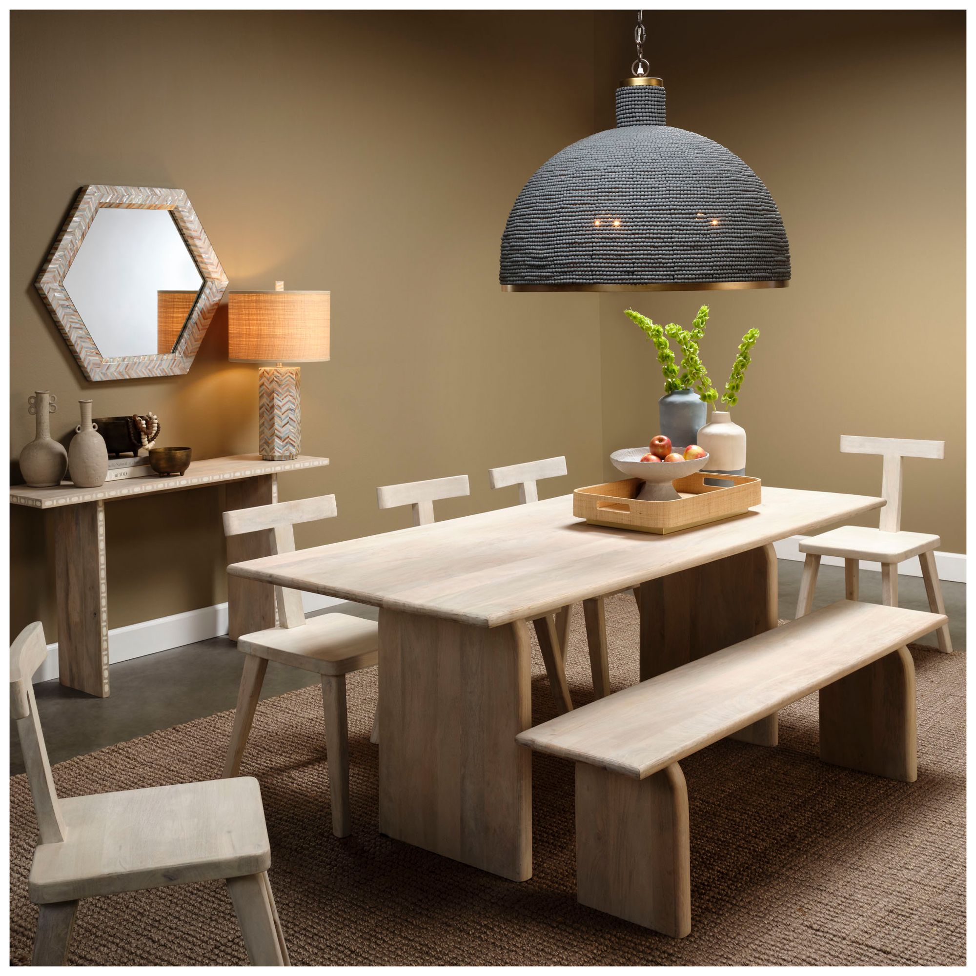 Image 6 Jamie Young Arc Mango Wood Bench more views